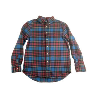 Ralph Lauren Boys Long Sleeve Multicolored Button Down Boys Shirt Size 10 12
